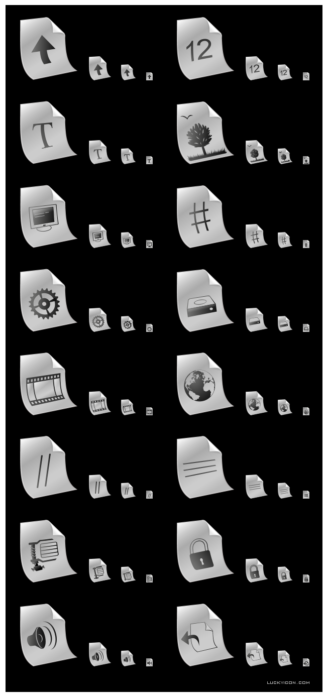 Icons of files for DepositFiles