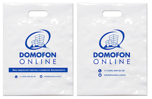 Design of branded packages Domofon online