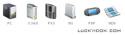 Icons of consoles for the Igromania's game-magazine website