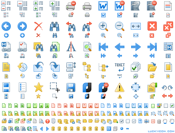 Set of icons for NormaCS by ZAO Nanosoft