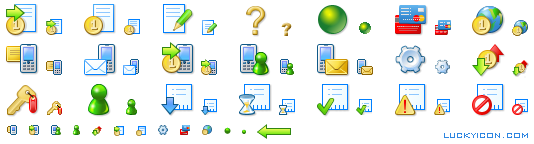 Set of icons for the e-commerce website Plati.ru
